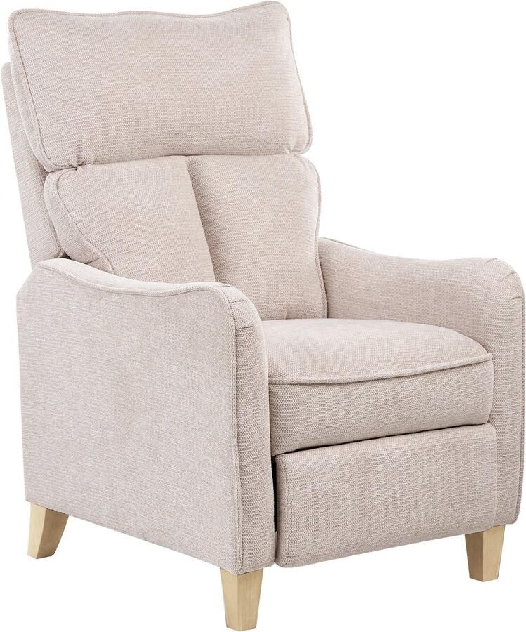 Beliani ROYSTON Fauteuil Lichtbeige Polyester - Foto 2