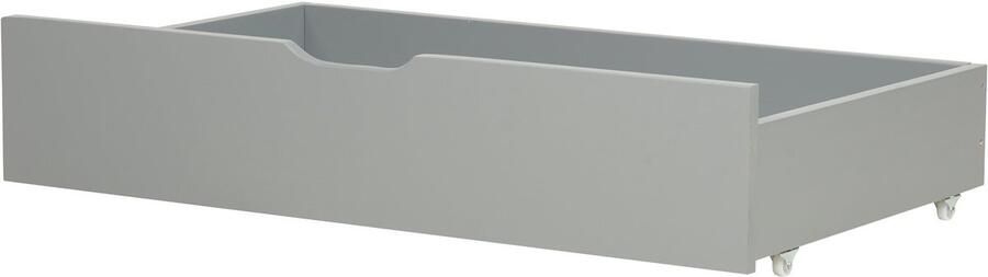 Beliani Set van 2 bed opberglades Dennenhout RUMILLY Grijs