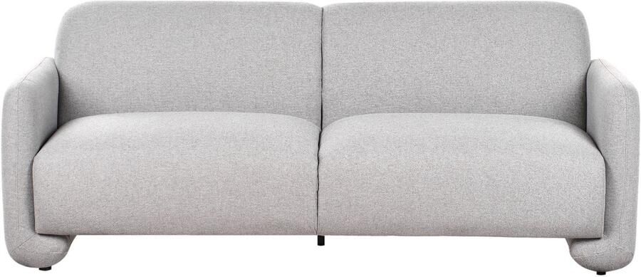 Beliani SALAND Driezitsbank Grijs Polyester