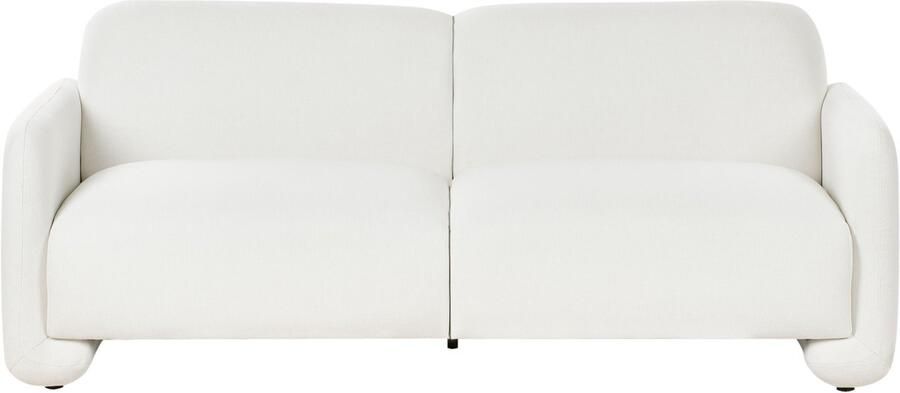 Beliani SALAND Driezitsbank Wit Polyester