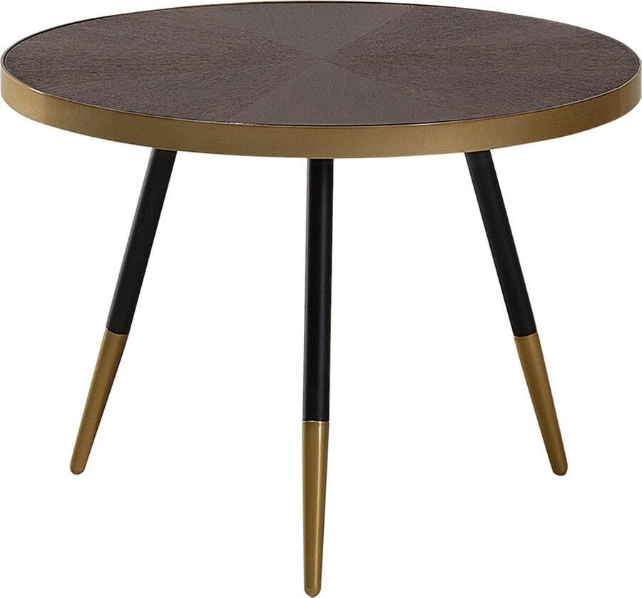 Beliani RAMONA Salontafel-Donkere houtkleur-MDF