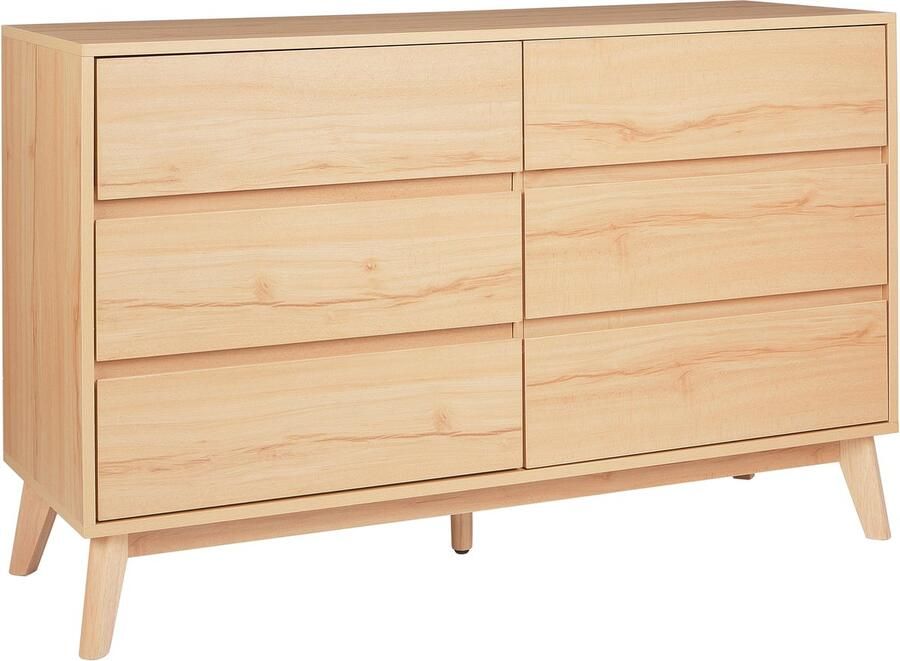 Beliani SARDIS Dressoir Lichthout Spaanplaat