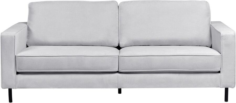 Beliani Bank SAVALEN Stof Lichtgrijs 3-zitter