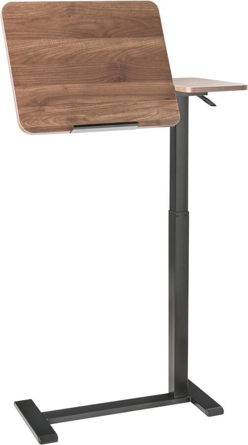 Beliani SCHOLA Verstelbare laptoptafel Bruin zwart 70 x 40 Vezelplaat