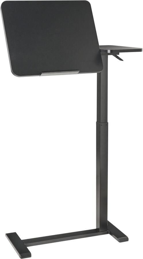 Beliani SCHOLA Verstelbare laptoptafel Zwart 70 x 40 Vezelplaat