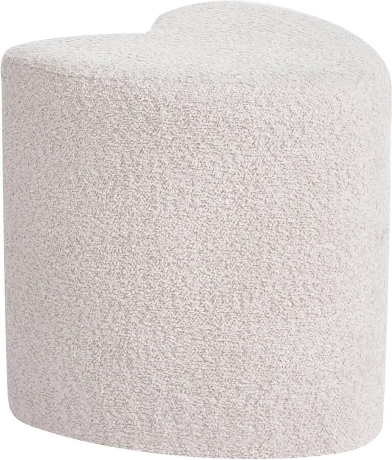 Beliani SCOTIA Poef Beige Chenille