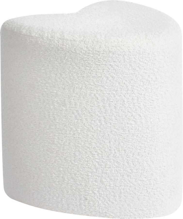 Beliani SCOTIA Poef Off-white Chenille