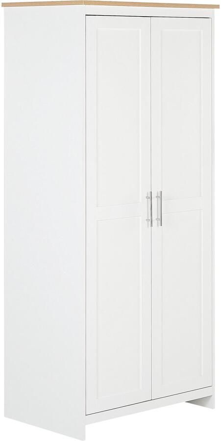 Beliani SELLIN Kledingkast-Lichte houtkleur-Vezelplaat