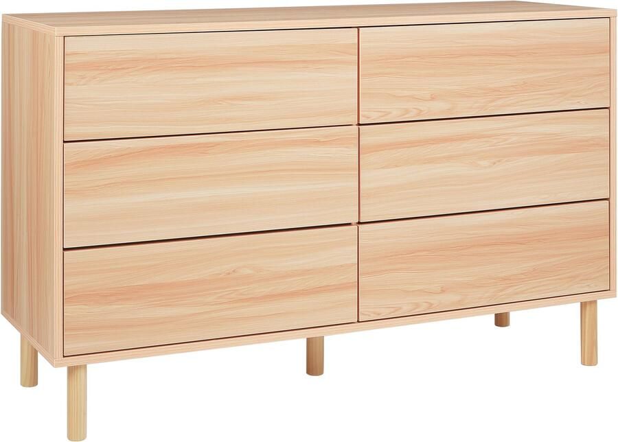 Beliani SHARPE Dressoir Lichthout Spaanplaat