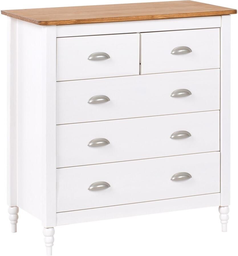 Beliani SHILLINGTON Ladekast Wit Lichthout Dennenhout