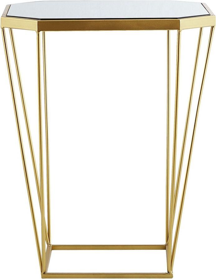 Beliani Bijzettafel set van 2 metaal goud SIERRA - Foto 2