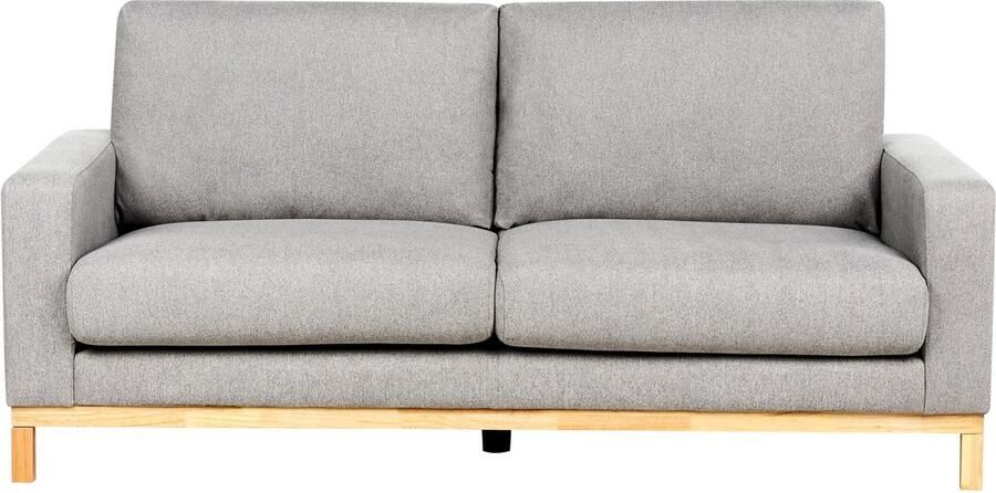 Beliani SIGGARD Tweezitsbank Grijs Polyester