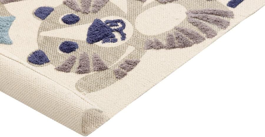 Beliani Vloerkleed kat katoen beige 80 x 150 cm SINGKIL