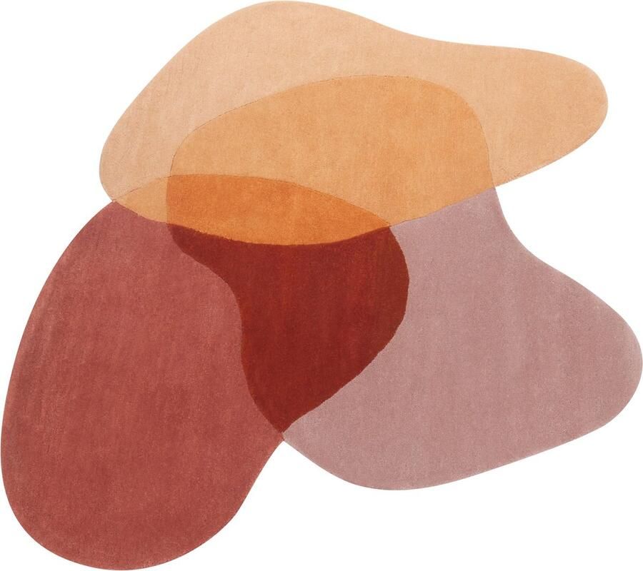 Beliani SINJUWI Vloerkleed Meerkleurig 140 x 140 cm Wol