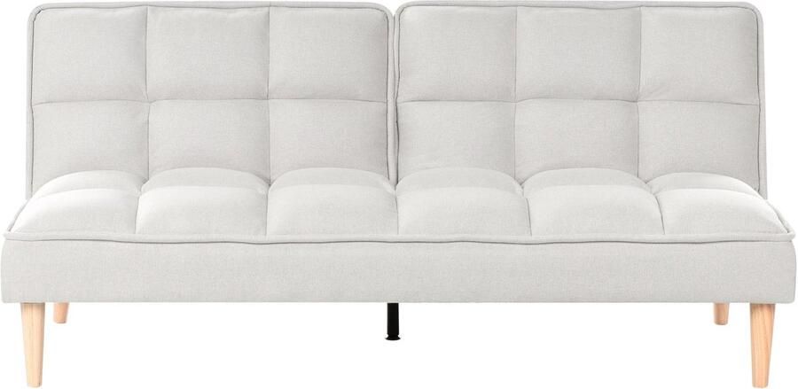 Beliani SILJAN Slaapbank 3-zits Gebroken wit Polyester