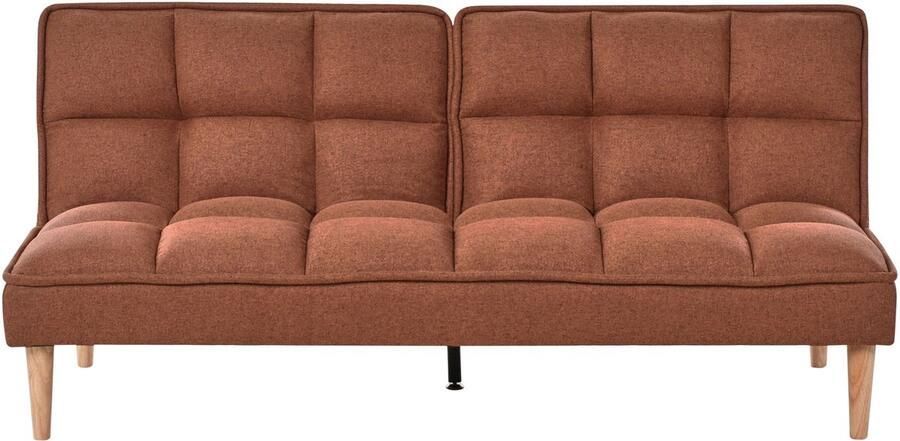 Beliani SILJAN Slaapbank 3-zits Goudbruin Polyester