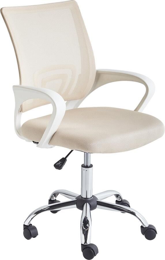 Beliani SOLID Bureaustoel Beige Polyester