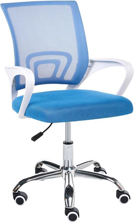 Beliani SOLID Bureaustoel Blauw Polyester - Foto 2