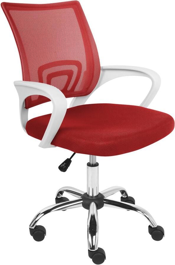 Beliani SOLID Bureaustoel Rood Polyester