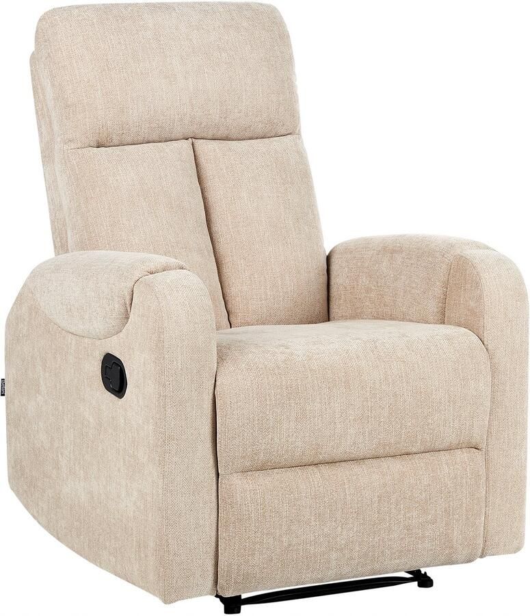 Beliani SOMERO TV-fauteuil Beige Polyester