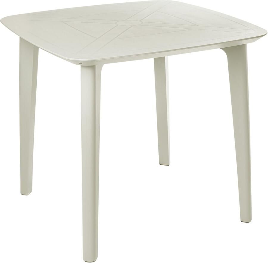 Beliani SORICO Tuintafel Lichtbeige Synthetisch materiaal