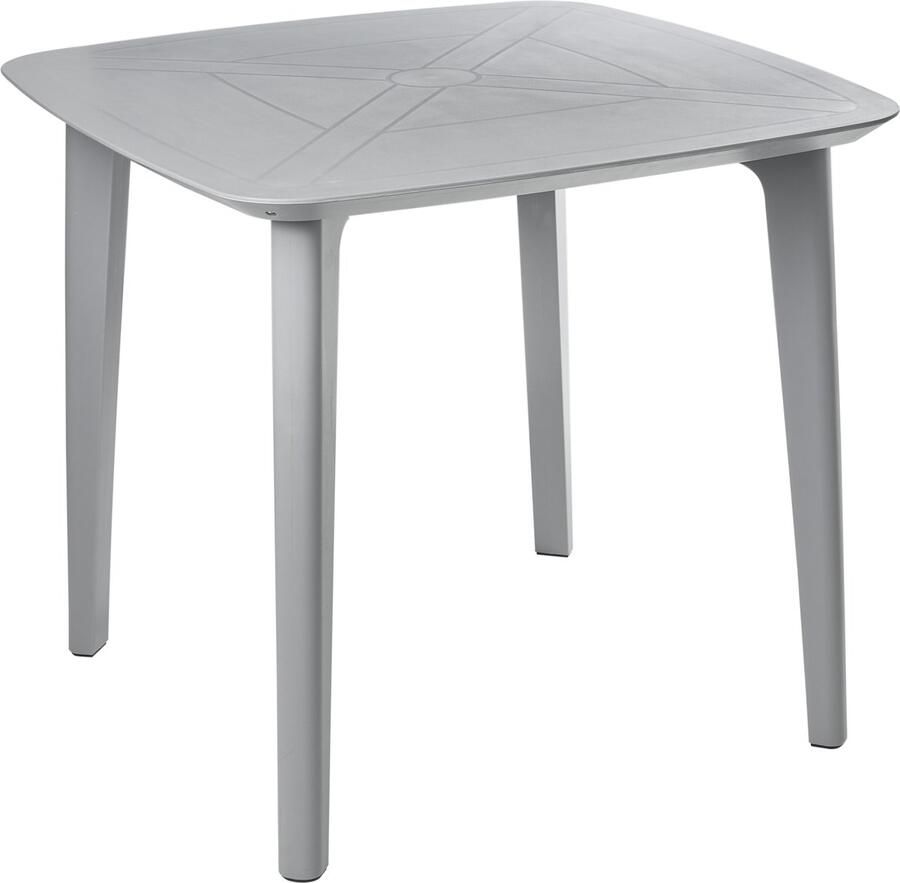 Beliani SORICO Tuintafel Lichtgrijs Synthetisch materiaal