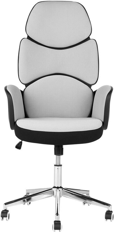 Beliani SPLENDID Bureaustoel Lichtgrijs Polyester