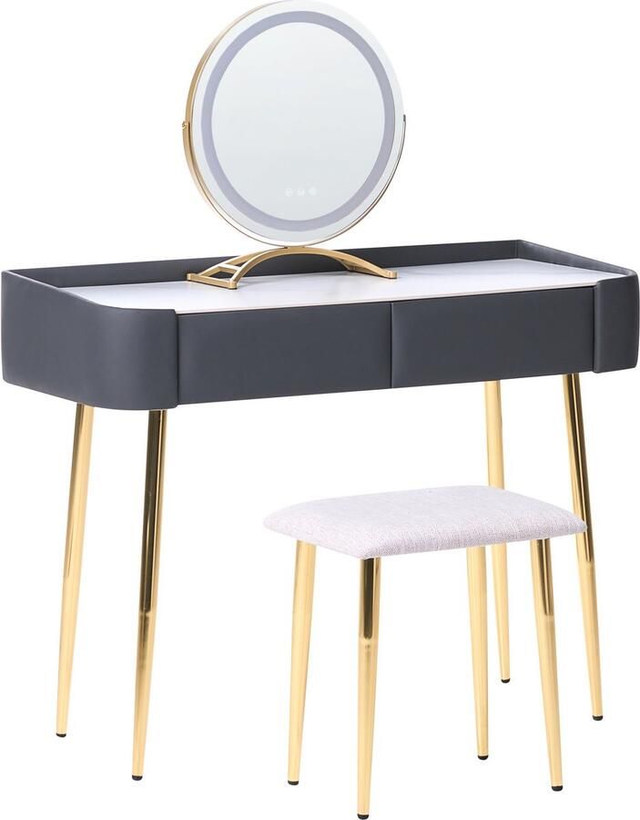 Beliani SURIN Kaptafel Grijs MDF - Foto 2