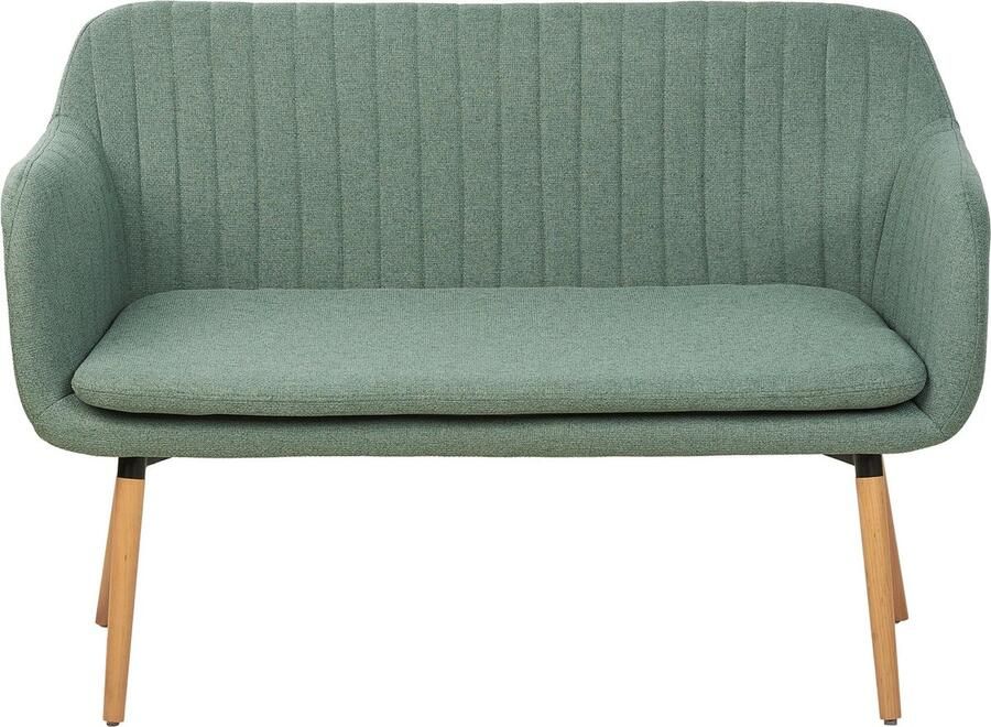 Beliani TABY Tweezitsbank-Groen-Polyester