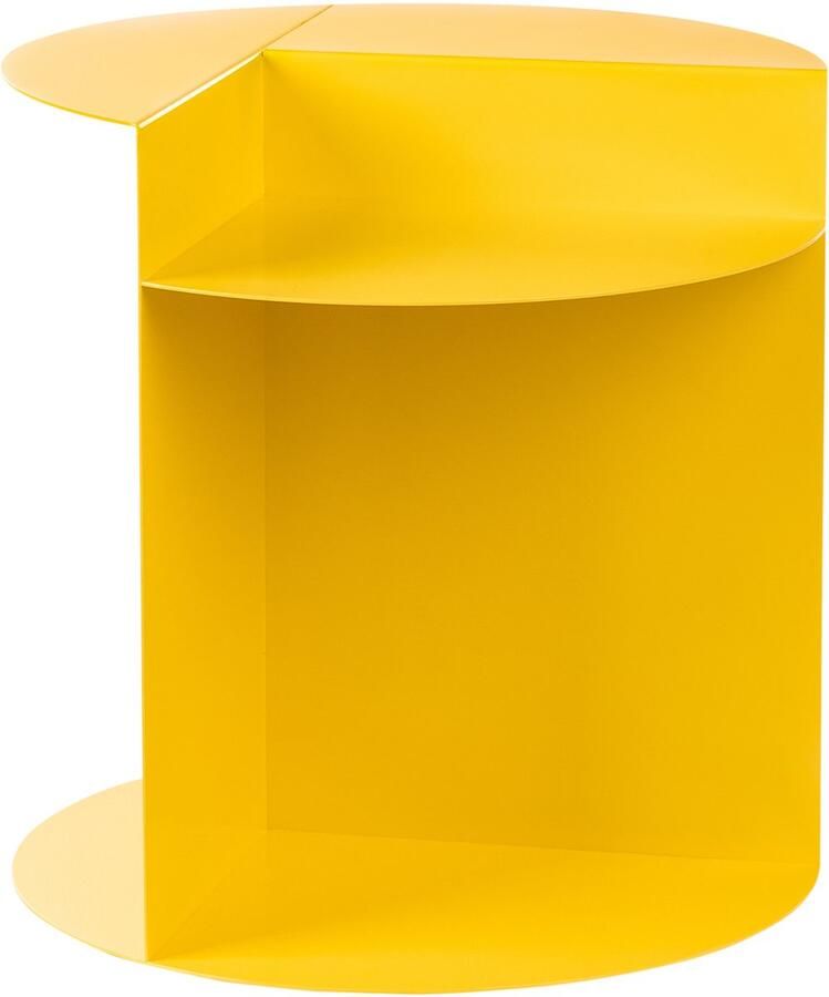 Beliani Bijzettafel TAGGART Metaal Geel