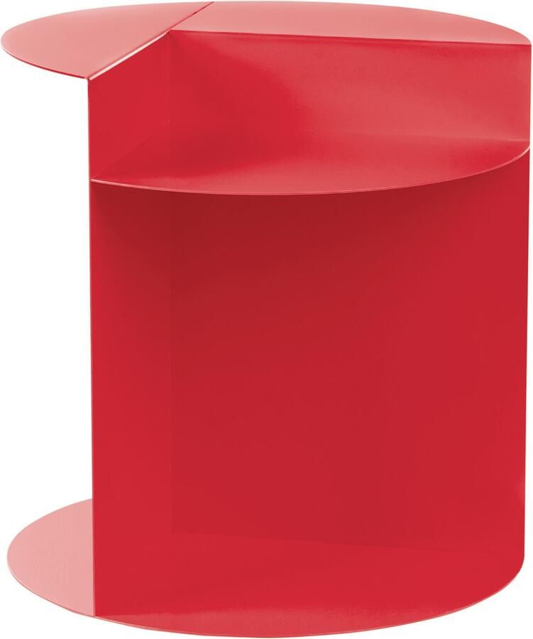 Beliani Bijzettafel TAGGART Metaal Rood