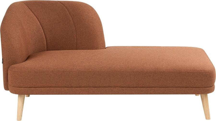 Beliani TANLAY Chaise longue Goudbruin Linkszijdig Polyester