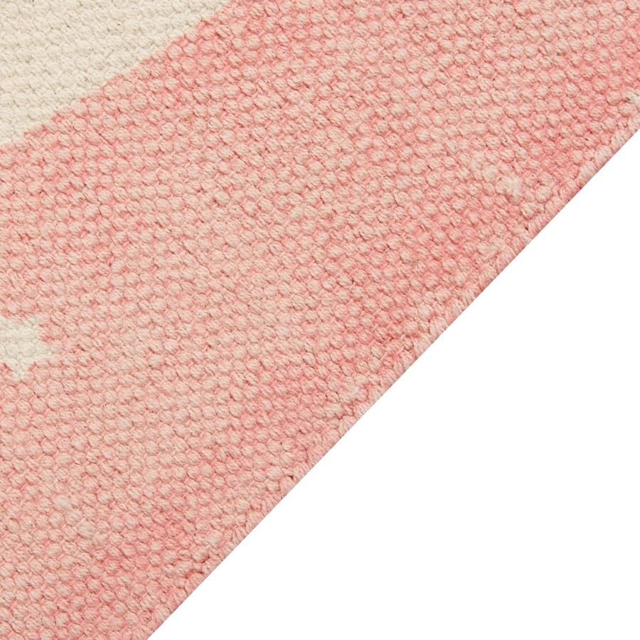 Beliani Vloerkleed beer katoen meerkleurig 80 x 150 cm TAPAK