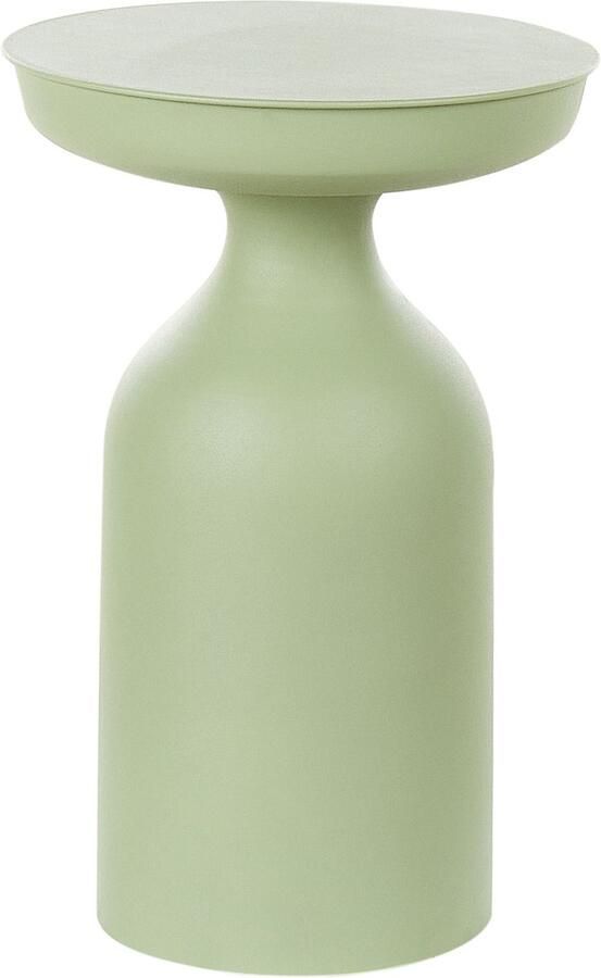 Beliani TENJO Bijzettafel Lichtgroen Metaal
