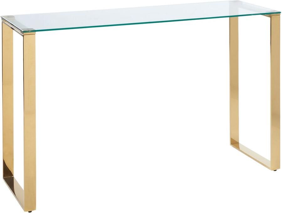 Beliani TILON Consoletafel-Transparant-Veiligheidsglas