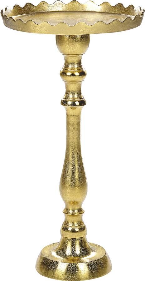 Beliani TIMARU Bijzettafel Goud Aluminium