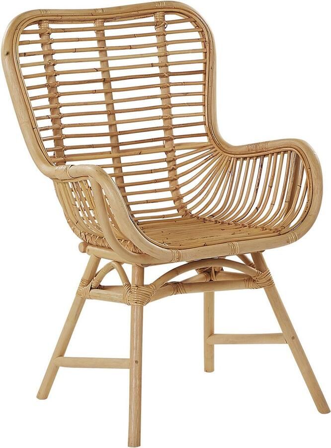 Beliani TOGO Eetkamerstoel Natuurlijk Rotan