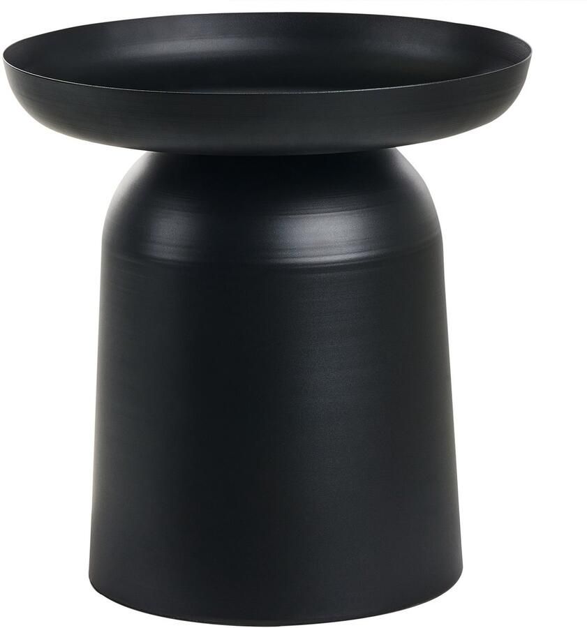 Beliani Bijzettafel TORRENS Metaal Zwart