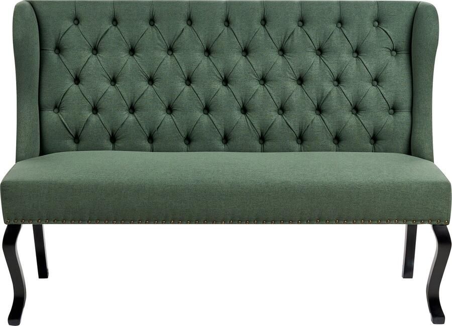 Beliani TORSBY Tweezitsbank Groen Polyester