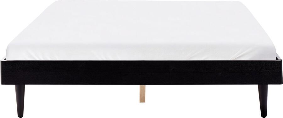 Beliani Bed met LED-verlichting TOUCY 160 x 200 cm Zwart