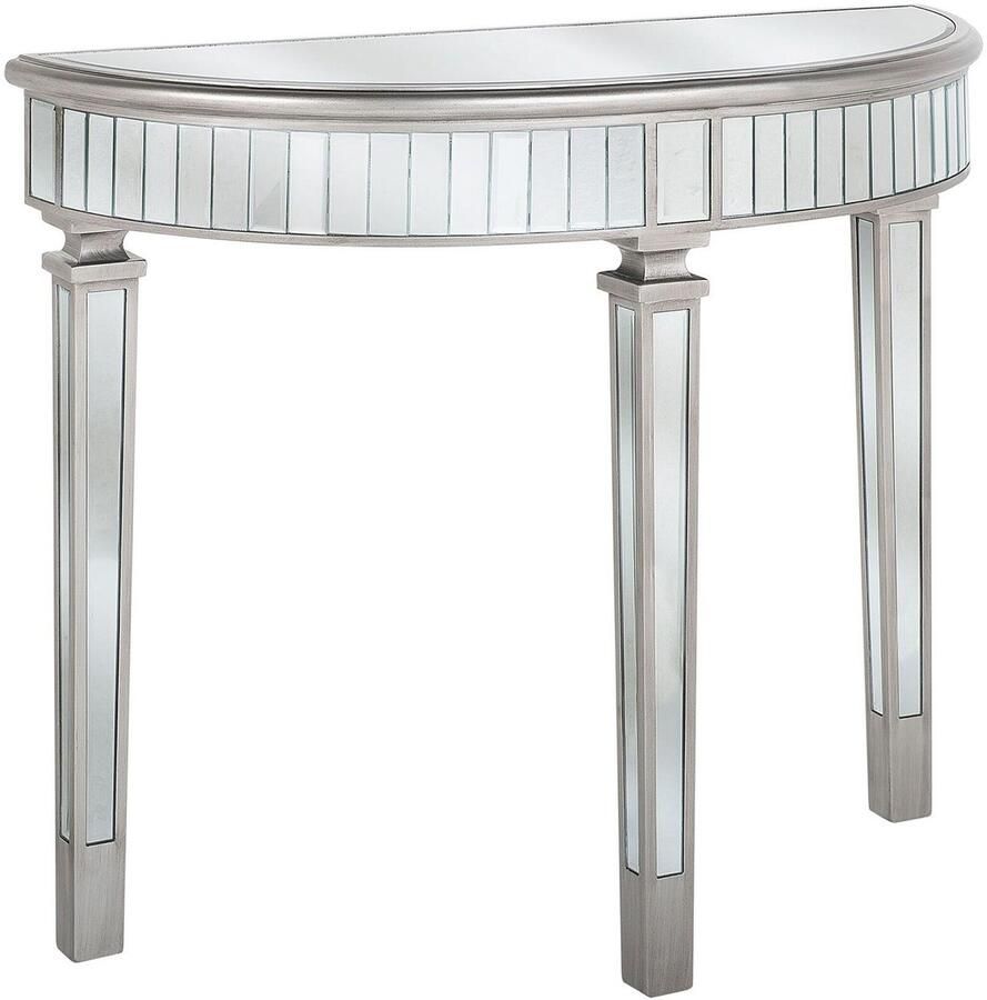 Beliani Consoletafel TOULOUSE Spiegelend zilver