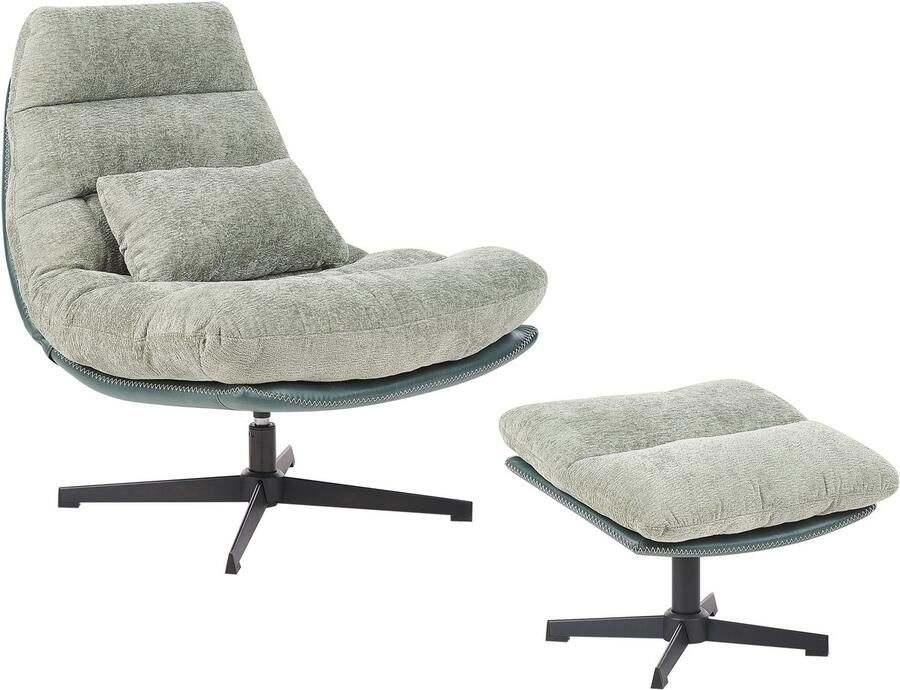 Beliani TOVIK Fauteuil Lichtgroen Stof