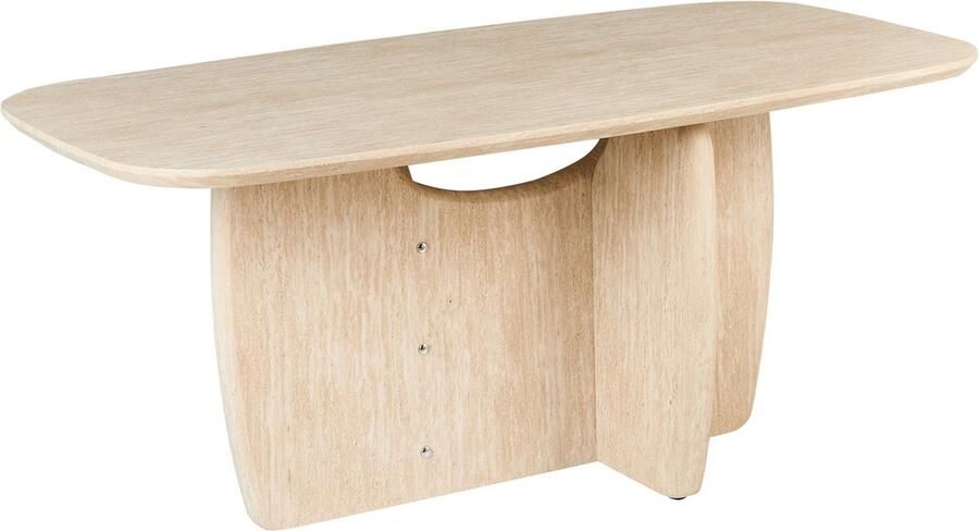Beliani TRAVERS Eettafel Lichtbruin 180 x 90 cm MDF