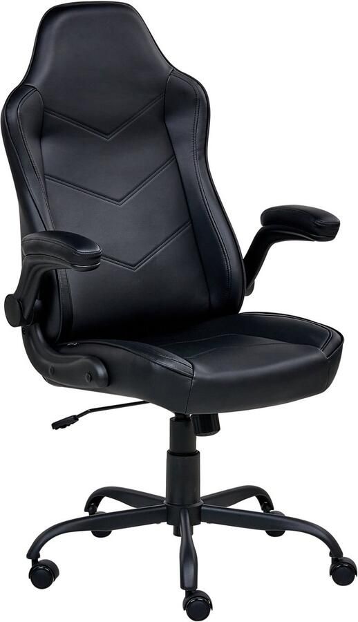 Beliani TRIUMPHER Bureaustoel Zwart Kunstleer