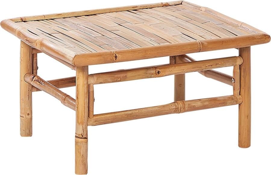 Beliani CERRETO Salontafel-Lichte houtkleur-Bamboehout