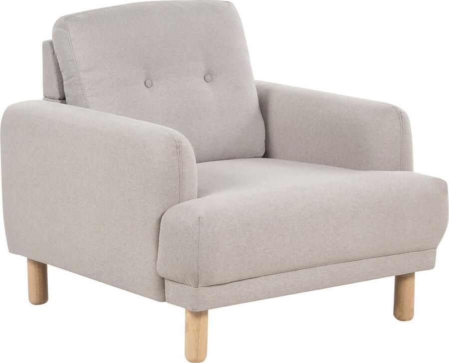 Beliani TUVE Fauteuil Taupe Polyester