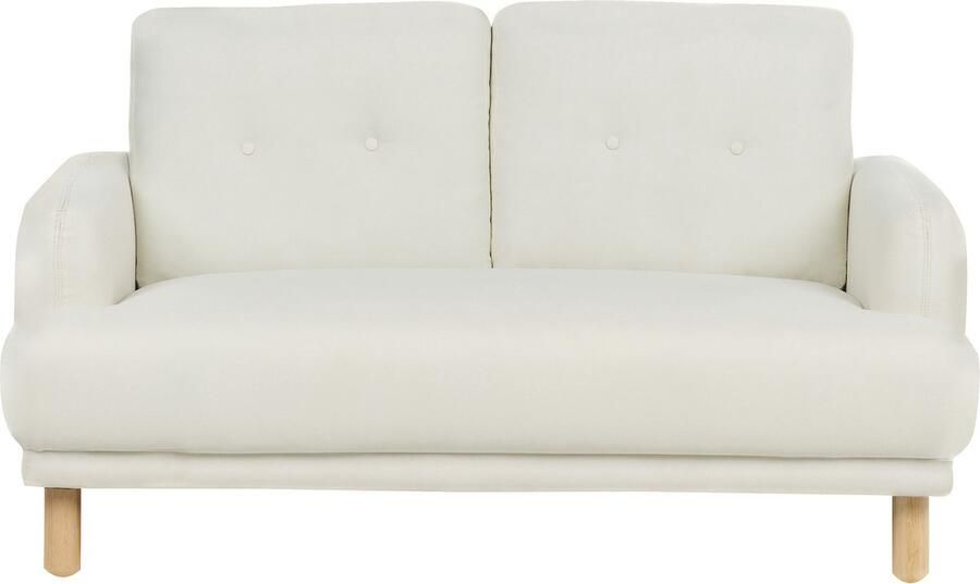 Beliani TUVE Tweezitsbank Gebroken wit Polyester - Foto 2