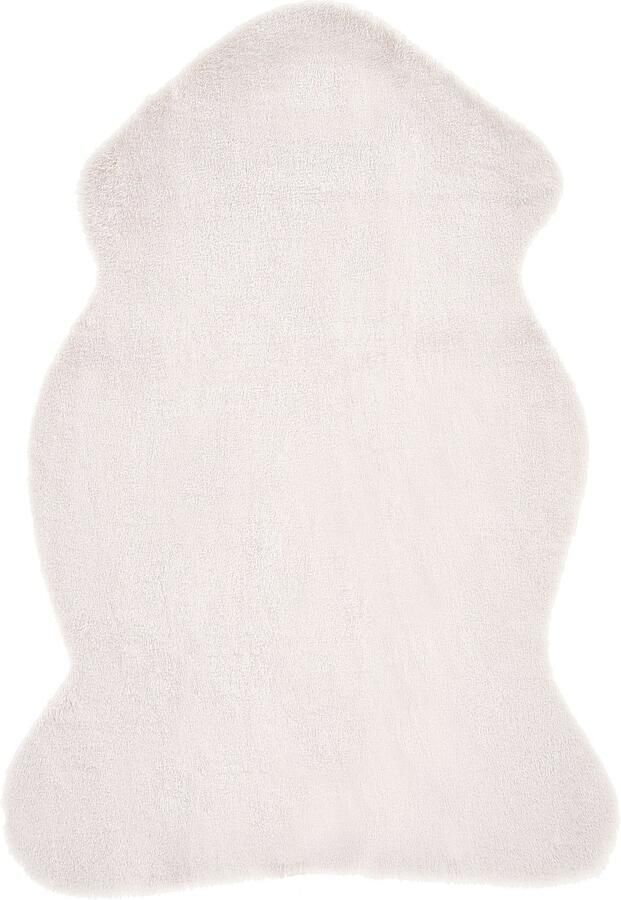 Beliani UNDARA Schapenvel Gebroken wit 60 x 90 cm Acryl