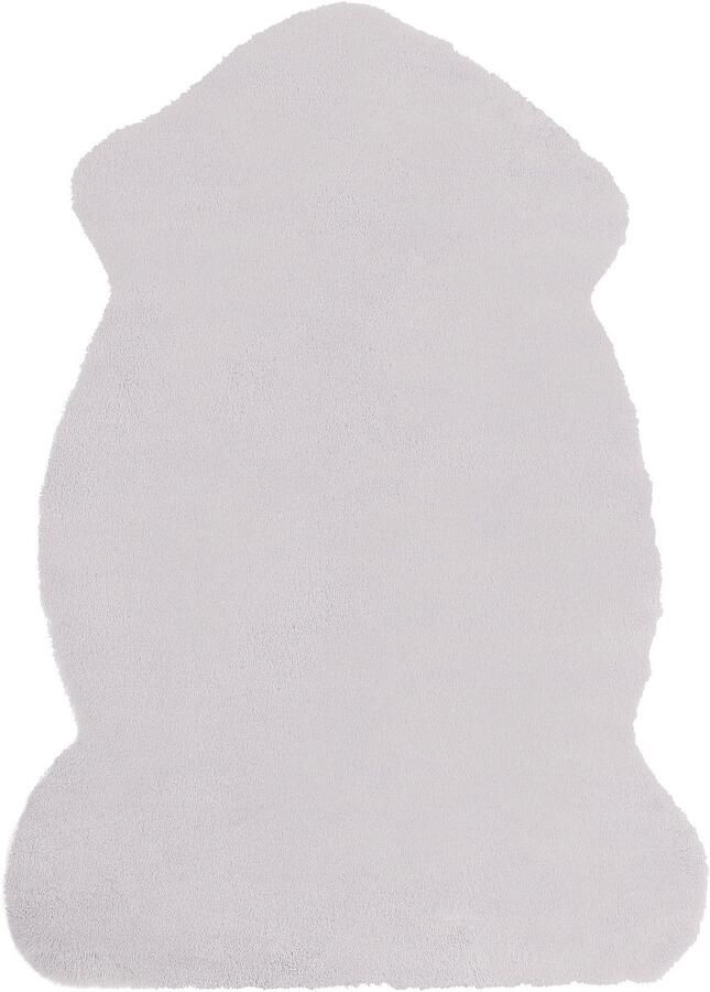 Beliani UNDARA Schapenvel Lichtgrijs 60 x 90 cm Acryl