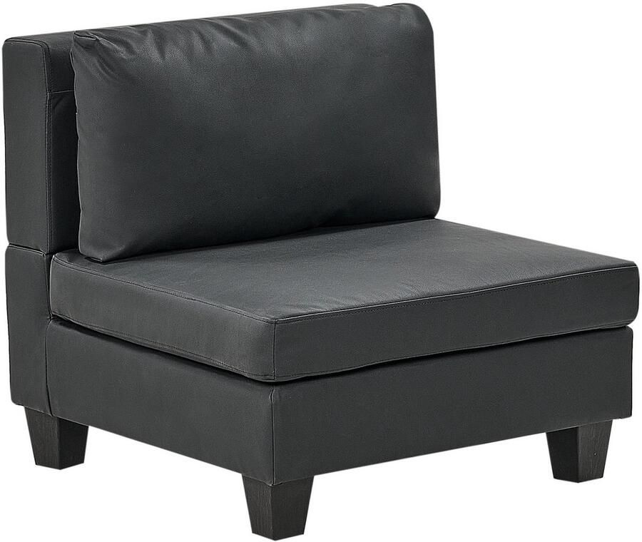 Beliani UNSTAD Module Element-Zwart-Kunstleer